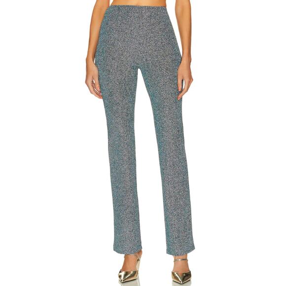 L'Academie Blue Straight Leg Pants - Picture 1 of 4